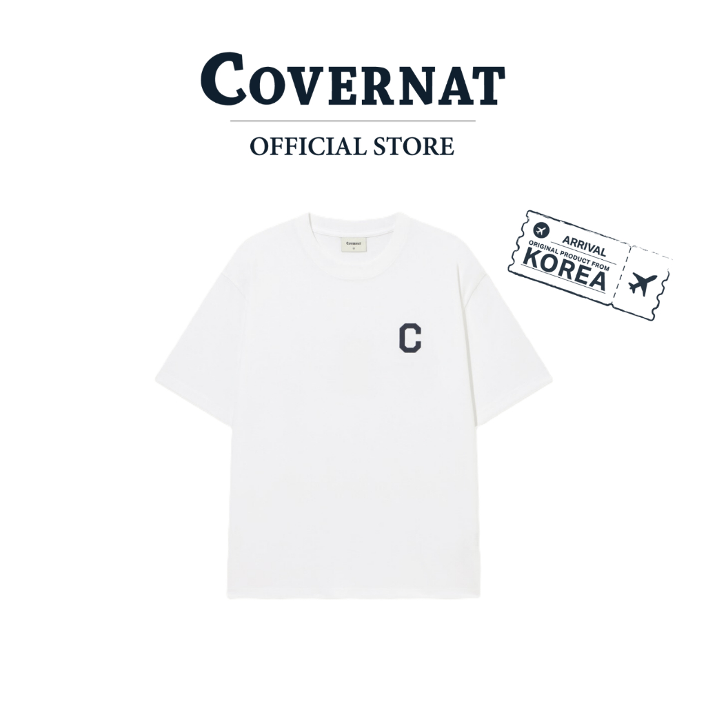 COVERNAT เสื้อยืด รุ่น Cool Cotton C Logo T-Shirt White (70092SCCSSU_S6WTXX)