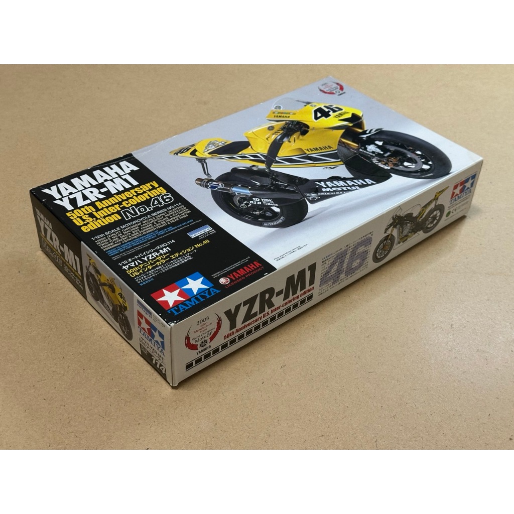 Tamiya - 14114 Yamaha YZR-M1 50th Anniversary U.S. Intercoloring Edition No.46