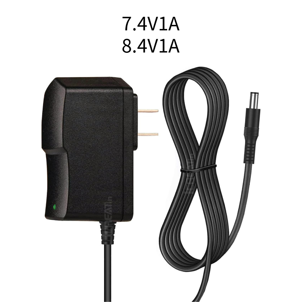 ที่ชาร์จ 8.4V รุ่น  1A อะแดปเตอร์พลังงานสำหรับแบตเตอรี่ลิเธียมไอออน พร้อมไฟแสดงผล LED  5.5x2.1mm