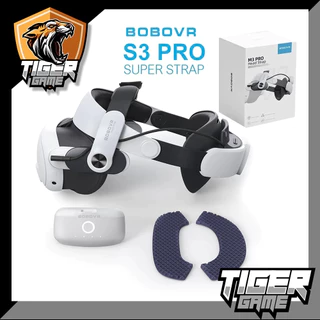 BOBOVR S3 Pro Head Strap สำหรับ Meta Quest 3 และ 3s (สายรัดหัว Meta Quest 3s)(แท่นชาร์จ Bobovr BD3)(PD100 Charging Dock)
