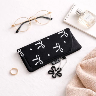 Polka Dot | Glasses case เคสใส่แว่น ซองใส่แว่น ซองใส่แว่น ผ้านิ่มบุฟองน้ำ ถนอมแว่นตา