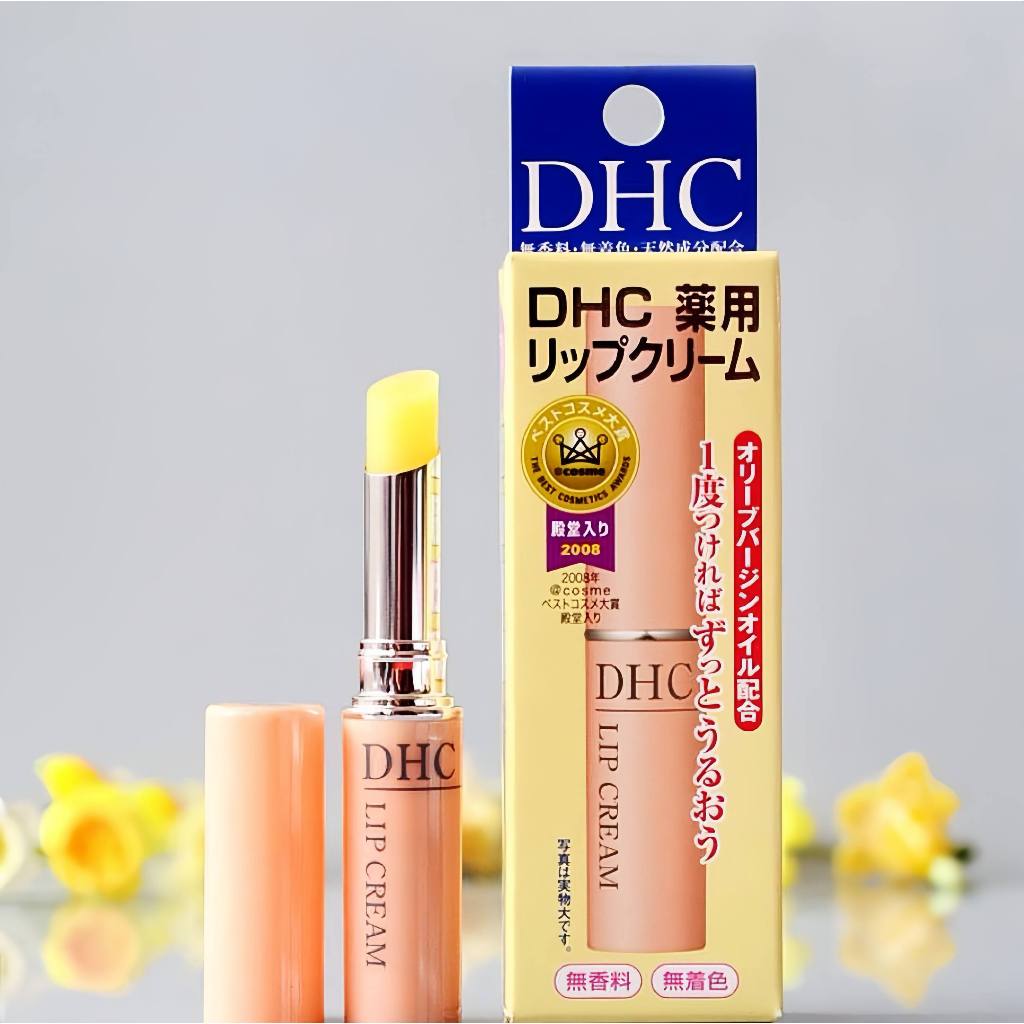 DHC Lip Cream ดีเอชซี ลิปบำรุงริมฝีปาก ช่วยเก็บคงความชุ่มชื้น ป้องกันปัญหาริมฝีปากแห้ง