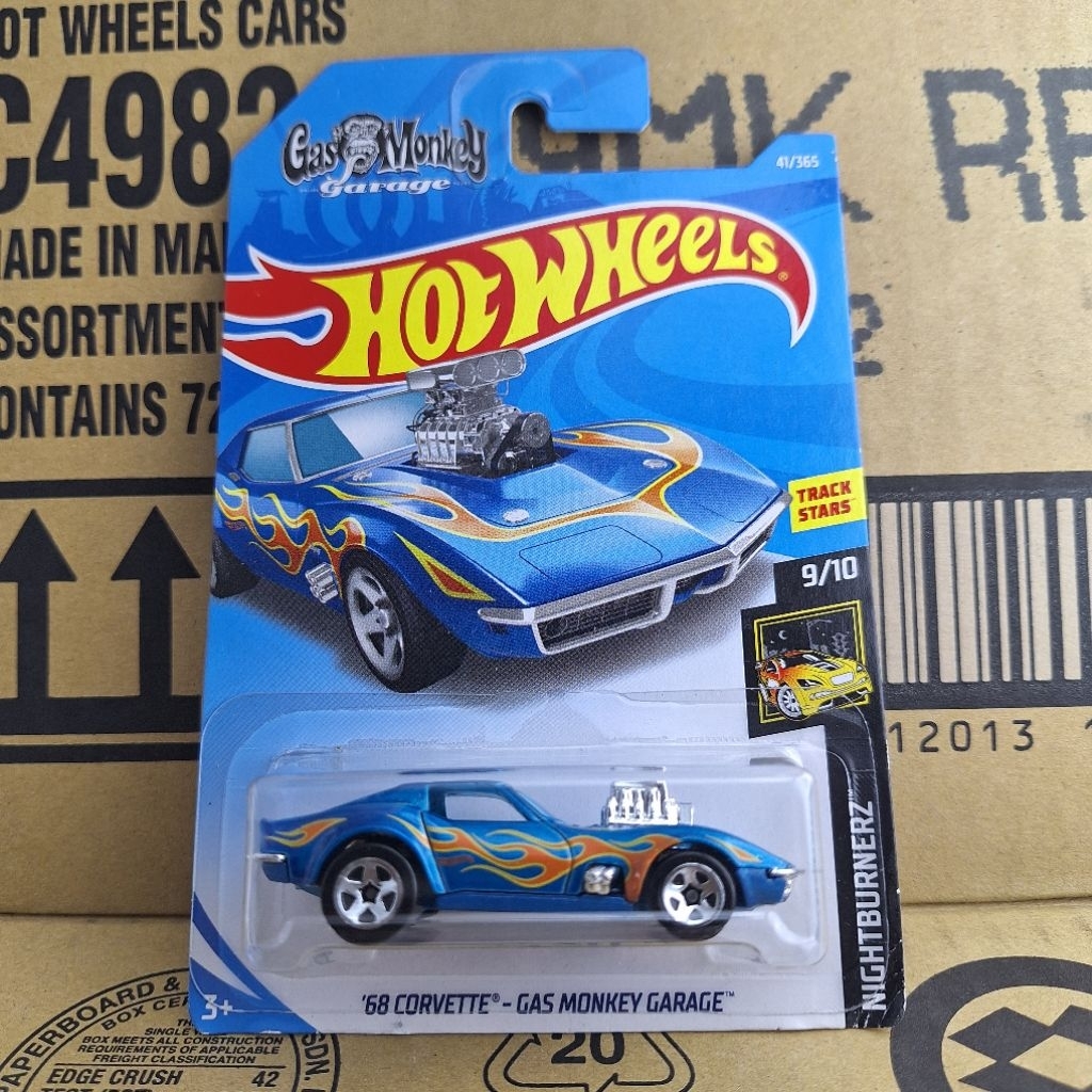 รถเหล็ก Hotwheels 68 CORVETTE GAS MONKEY GARAGE 41/365 (kg35)