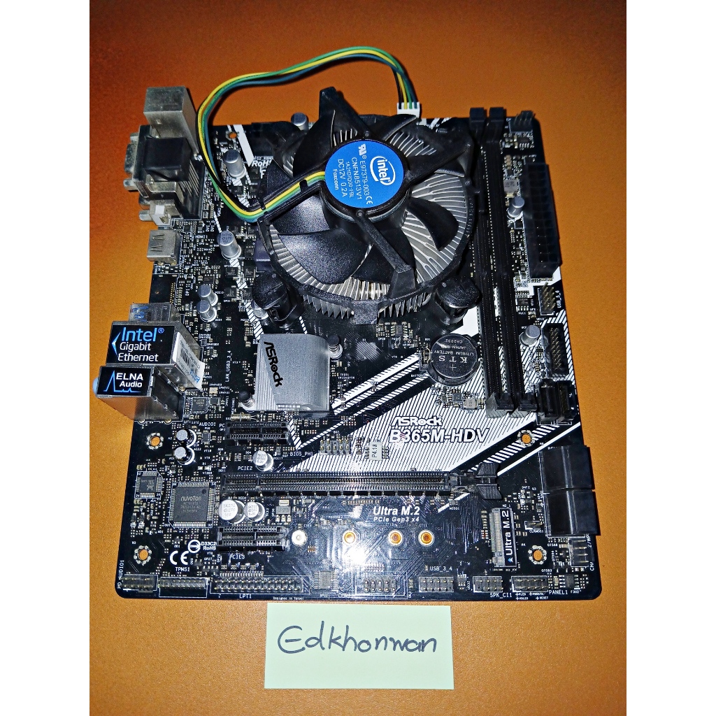 (ซีพียู+เมนบอร์ด มือสอง) INTEL CORE I5 9400F + ASROCK B365M-HDV M.2