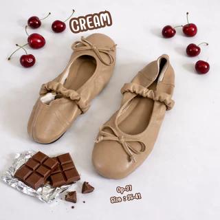 NIWA SHOES รองเท้าคัทชู รองเทา้ใส่ทำงาน รองเท้าบัลล่ต์ NEW NEW หน้าเท้าอวบแนะนำบอกเพิ่ม1 ไซส์ op-37