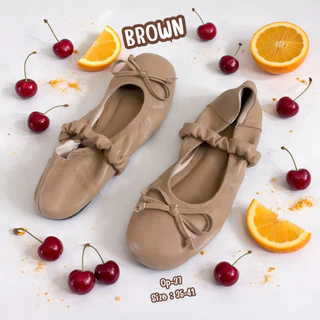 NIWA SHOES รองเท้าคัทชู รองเทา้ใส่ทำงาน รองเท้าบัลล่ต์ NEW NEW หน้าเท้าอวบแนะนำบอกเพิ่ม1 ไซส์ op-37