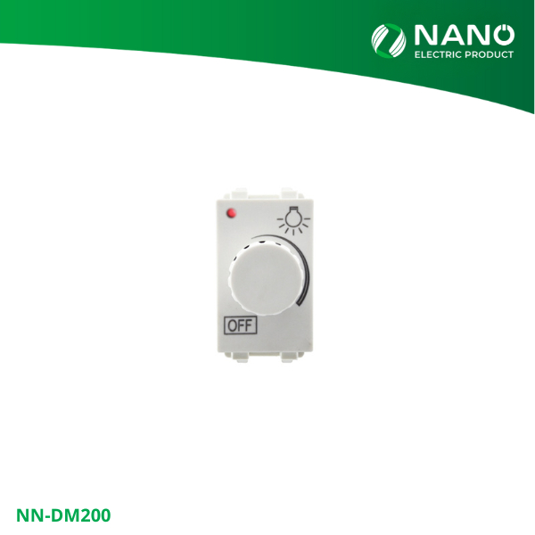 NANO สวิตซ์หรี่ไฟ 200 วัตต์ ขนาด 1 ช่อง Classic series (1 ชิ้น/กล่อง) รุ่น NN-DM200