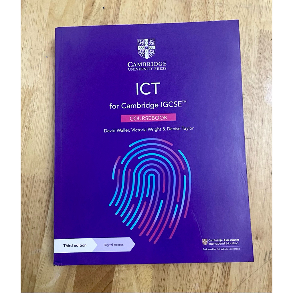 หนังสือเรียน ICT for Cambridge IGCSE™ #เทคโนโลยีสารสนเทศและการสื่อสาร (Information & Communication T