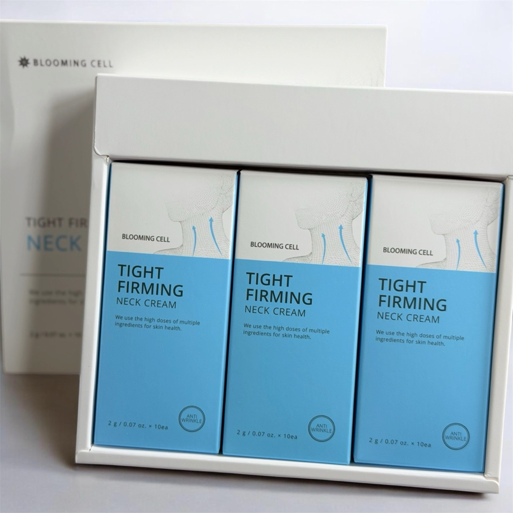 Blooming Cell ครีมทาคอ Tight Firming Neck Cream ลดรอยเหี่ยวย่น ยกกระชับผิวคอ บำรุงล้ำลึก สกินแคร์เกาหลีแท้
