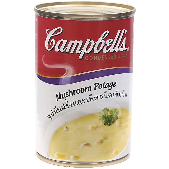 Campbell's Mushroom & Potato Soup 305g แคมเบลล์ ซุปมันฝรั่งและเห็ดเข้มข้น
