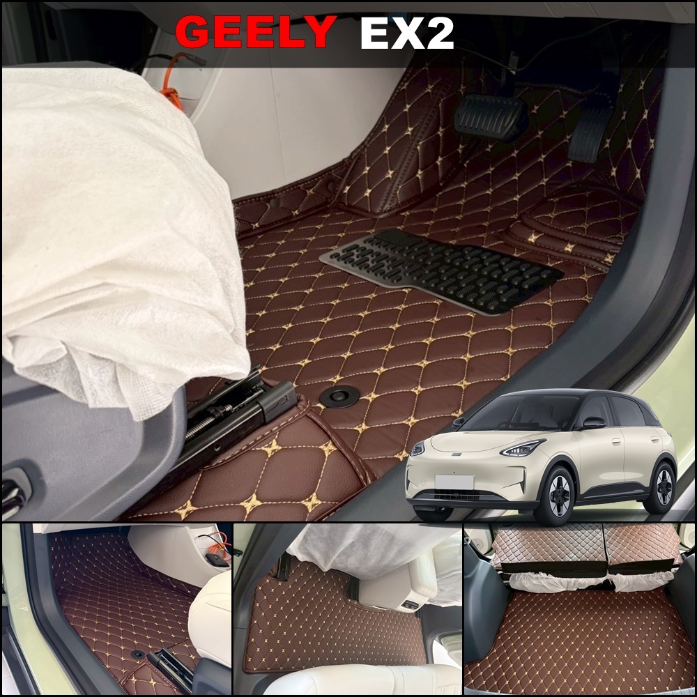 พรมปูพื้นรถยนต์ 6D GEELY EX2 ลาย VIP สวยงาม เข้ารูป