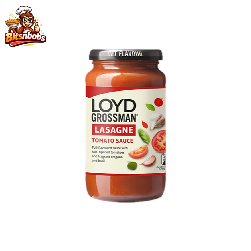 Loyd Grossman Lasagne Tomato Sauce 450g LIMITED OFFER - ซอสมะเขือเทศสำหรับลาซานญ่า ตรา Loyd Grossman ขนาด 450 กรัม