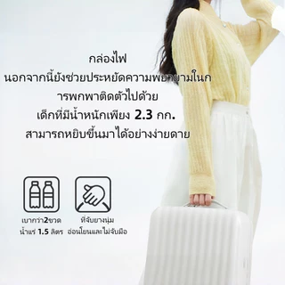 GoQuest กระเป๋าเดินทาง16นิ้ว Carry-on luggage ล้อหมุน360องศา วัสดุPC+ABS น้ำหนักเบา กระเป๋ากันน้ำ