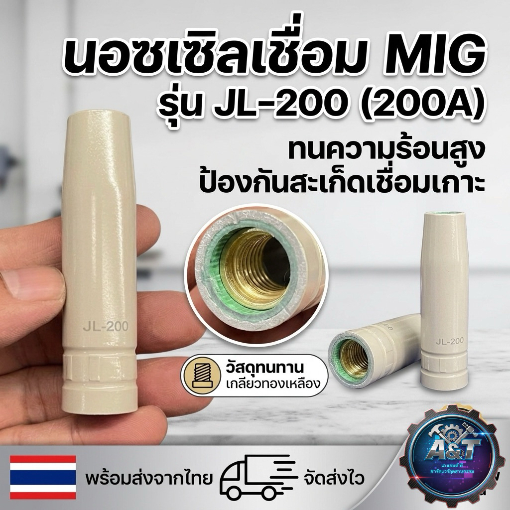 หัวนอซเซิล Pana 200A (Nozzle JL-200) แบบเคลือบเซรามิกเกรดพรีเมียม