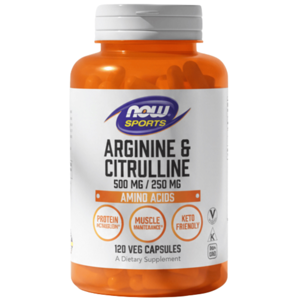 Arginine & Citrulline 500mg / 250 mg (Capsules) by NOW Sports
