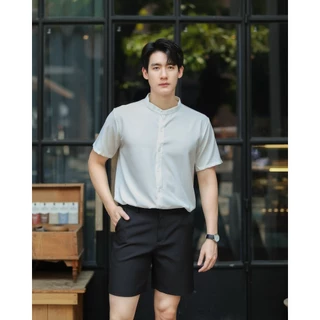 [ส่งทันที กทม.1 วัน] S10: เสื้อเชิ้ตคอตั้ง แขนสั้น สีพื้นสไตล์เกาหลี มีไซซ์ M L XL 2XL ผ้านิ่ม ใส่สบาย ไม่ร้อน ยับยาก