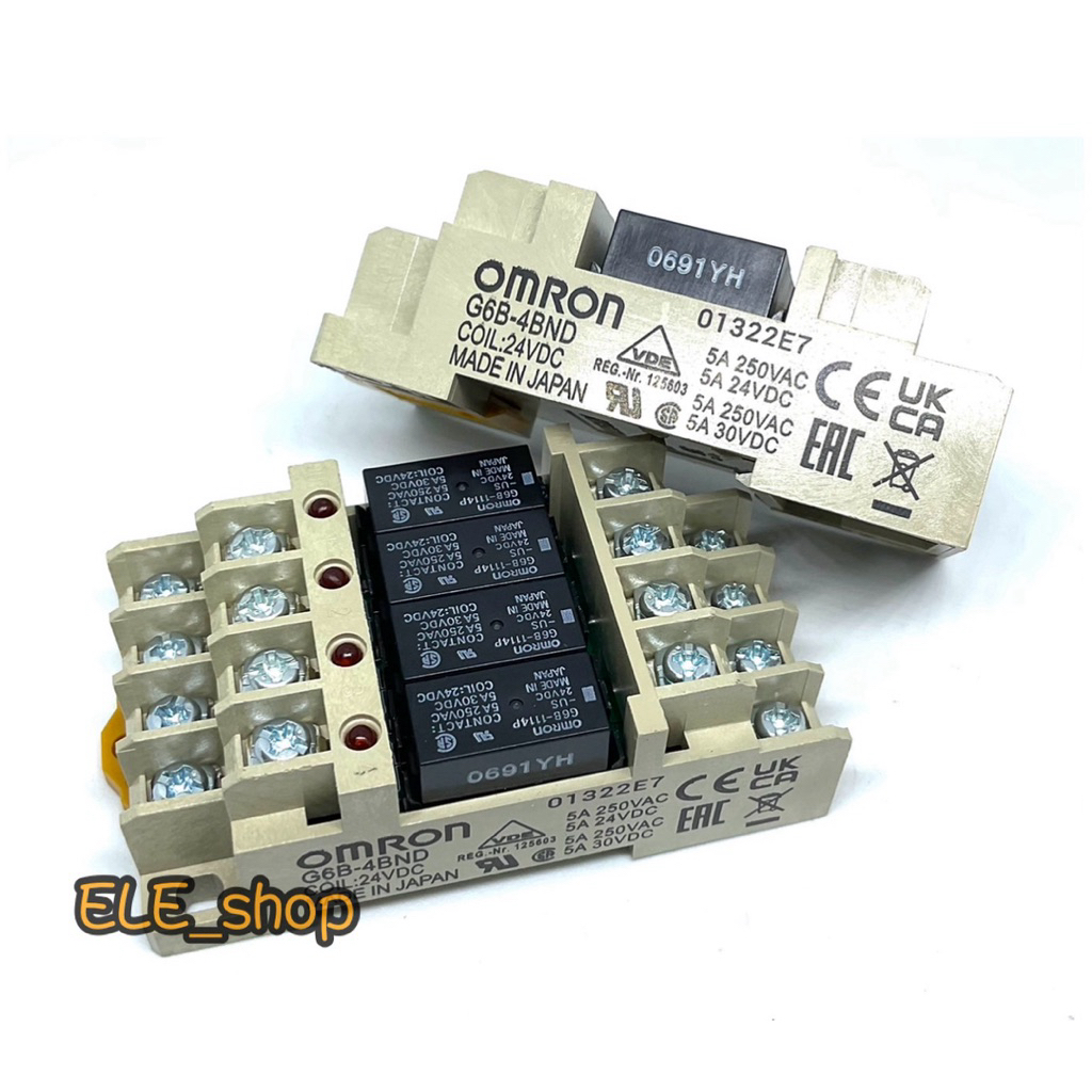 G6B-4BND+รีเลย์G6B-1114P 24v พร้อมส่งที่ไทย ออกบิลได้