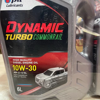 PTT DYNAMIC TURBO COMMONRAIL ปตท ไดนามิค เทอร์โบ คอมมอนเรล 10W-30 ขนาด 6+1L