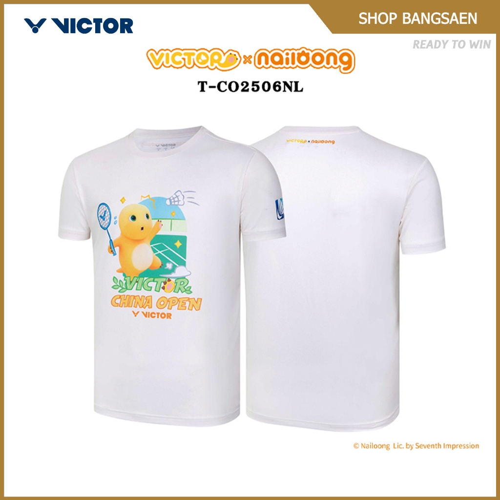 VICTOR COLLECTION NAILONG เสื้อกีฬาแบดมินตัน แขนสั้น เสื้อกีฬาแขนสั้น T-CO2506NL