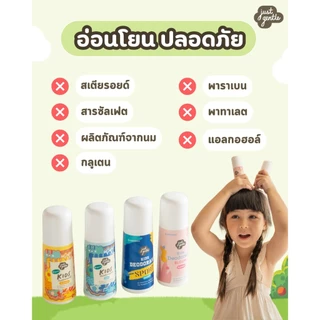 [Official Store] โรลออนป้องกันและระงับกลิ่นกาย 60 มล. Organic Kids Deodorant 60 ml.