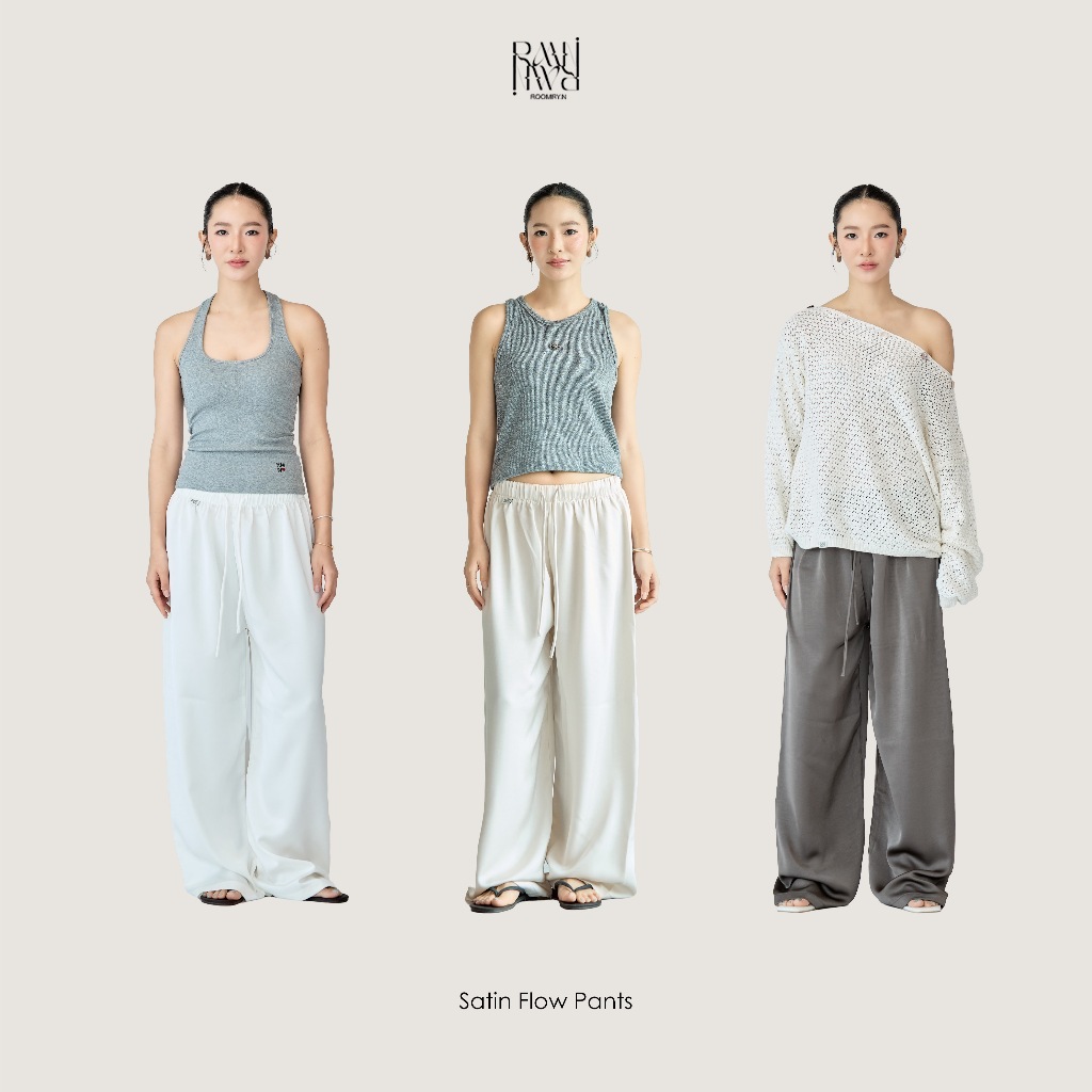 Roomry.n- Satin Flow Pants กางเกงขายาว