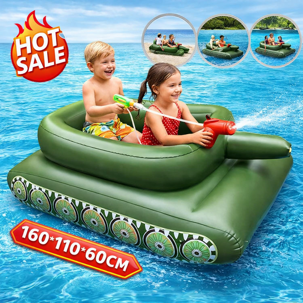 ห่วงยางแฟนซีขนาดใหญ่ห่วงยางเป่าลม PVC 155cm/110cm ที่นั่งลอยด้วยของเล่นสเปรย์น้ำ