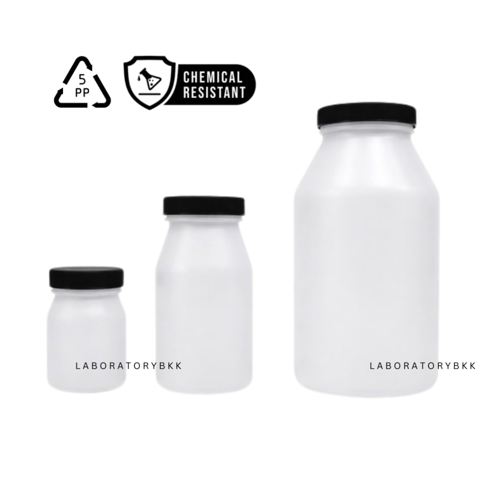 ขวดเก็บตัวอย่าง ผลิตจากโพลีเอธิลีน PP สามารถทนอุณภูมิได้สูง/เคมี/ food grade reagent bottle ขวดพลาสติก plastic bottle