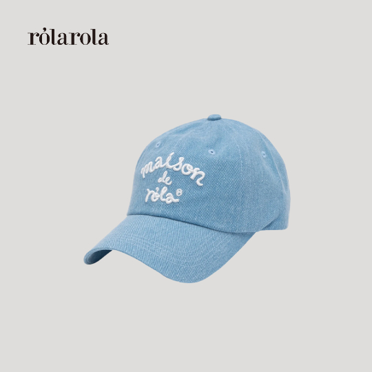 ROLAROLA - MAISON DE ROLA PIGMENT CAP ( CHARCOAL , LIGHT BLUE)