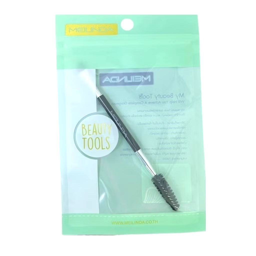 แปรงแต่งคิ้ว2หัว Meilinda Duo Head Brow Brush & Spooly MC 4288