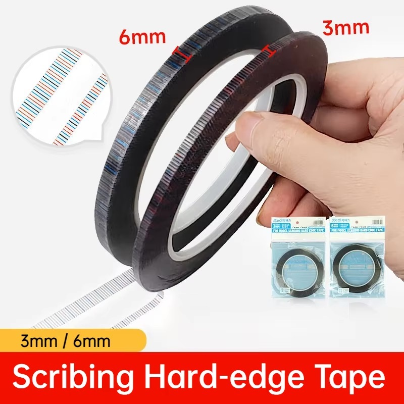 stedi Scribing Hard-edge Tape เทปเดินลายแบบมีเส้นวัดระยะ 1แพคจะมี 2ม้วนเทป