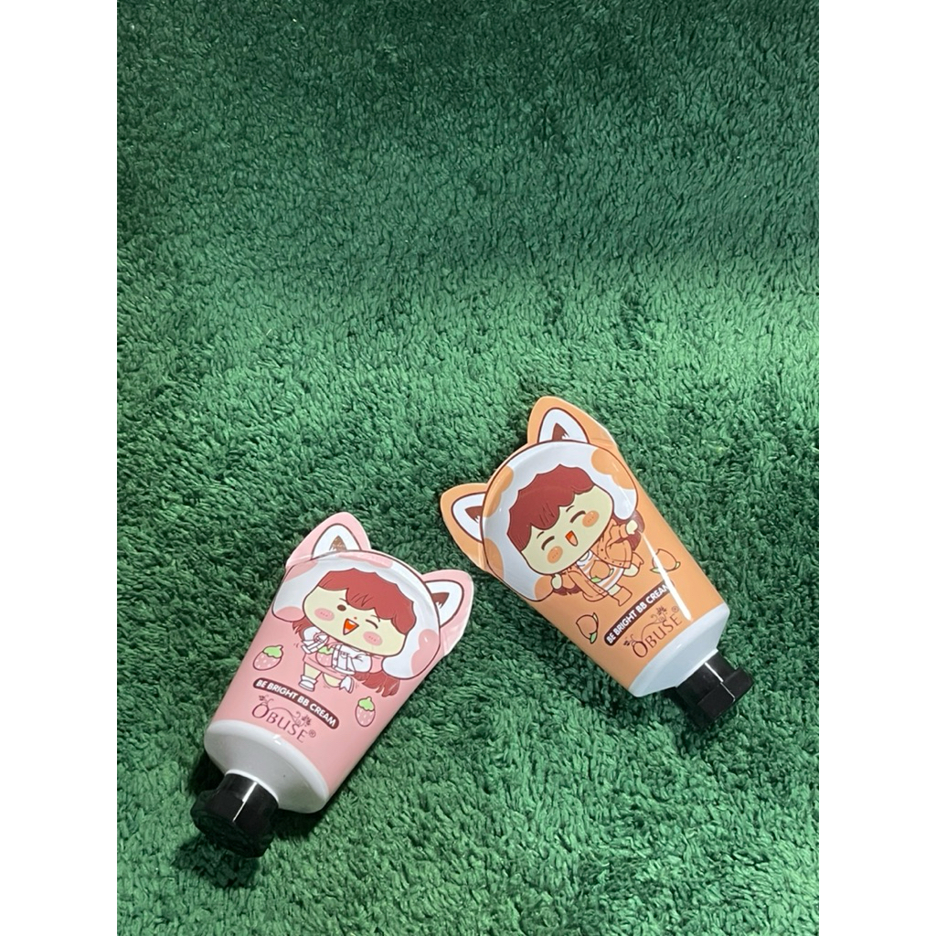OBUSE be bright BB cream รองพื้นครีมบีช่วยปกปิดรอยดำบนใบหน้ามีให้เลือก2เบอร์