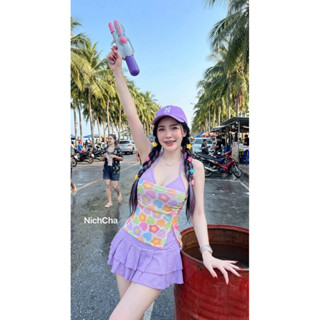 Phapassz - Set3ชิ้น บราคล้องคอผูกหลังมีฟอง เกาะอกผ้าซีทรู กร…