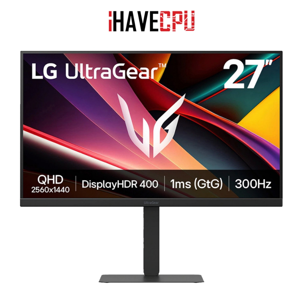 จอมอนิเตอร์ (monitor) iHAVECPU LG ULTRAGEAR G6 27G640A-B - 27 IPS 2K 300Hz