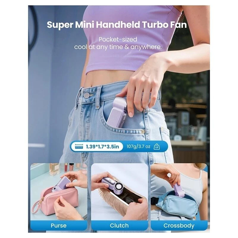 พัดลมพกพามินิ รุ่น X688 พัดลมมือถือ Type-C thumbnail 8
