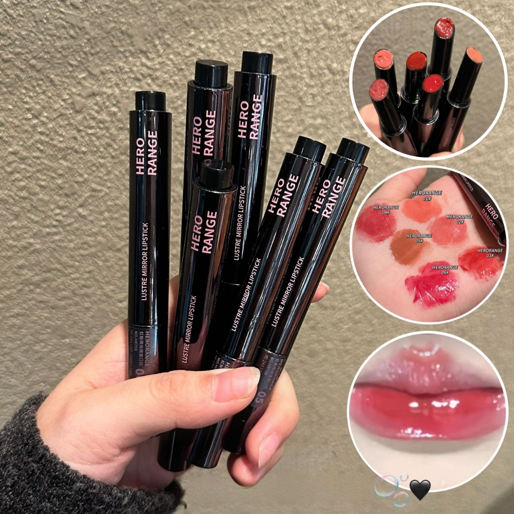 YOTAI ❤️HERORANGE❤️ ลิปสติก ลิปสติกชนิดกด ลิปกลอสเงาแบบน้ำแข็ง มีให้เลือก 6 สี สีชัด ให้ความชุ่มชื้น กันน้ำ ติดทนยาวนาน
