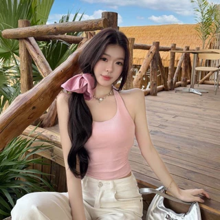 สายเดี่ยวเข้ารูป เสื้อโยคะ ฟิตเนส สายเดี่ยวมีบราใส่ออกกำลังกายได้