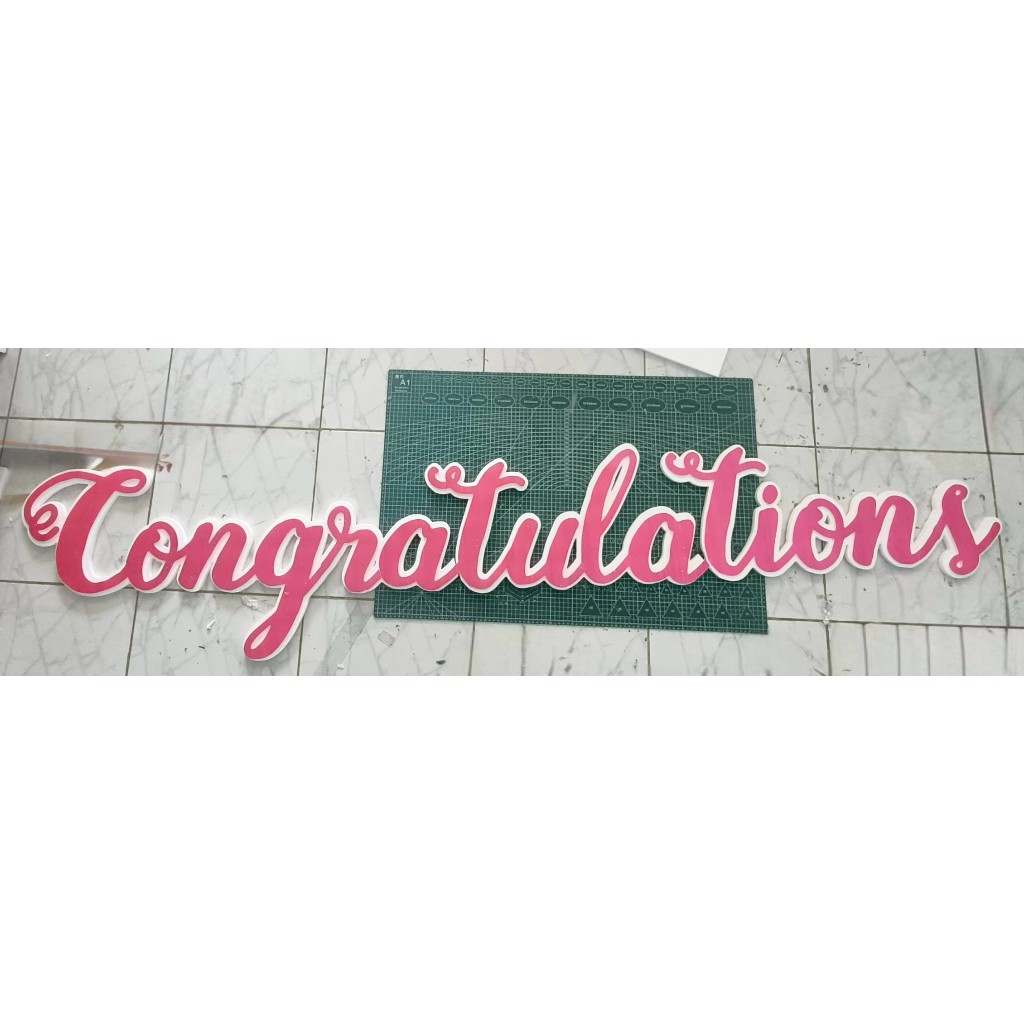 ป้ายCongratulations ป้ายตัวอักษรงานรับปริญญา | ป้ายตกแต่งงานเลี้ยง งานจบการศึกษา โฟมพรีเมี่ยม ราคา ถูกที่สุด ดีลบีเคเค แกลเลอรีภาพที่ 5