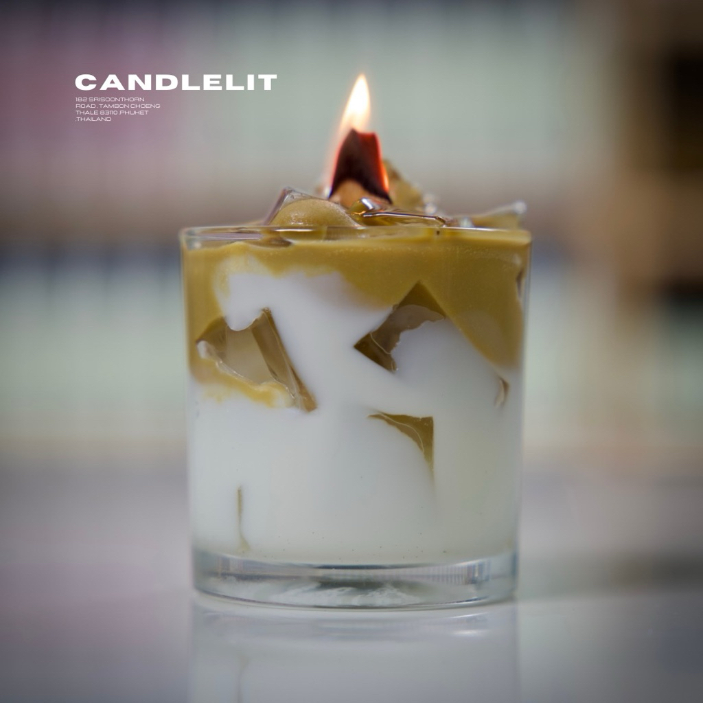 เทียนหอมกาแฟเหมือนจริงมากๆ Soywax+Gelwaxcoffee candle☕️✨