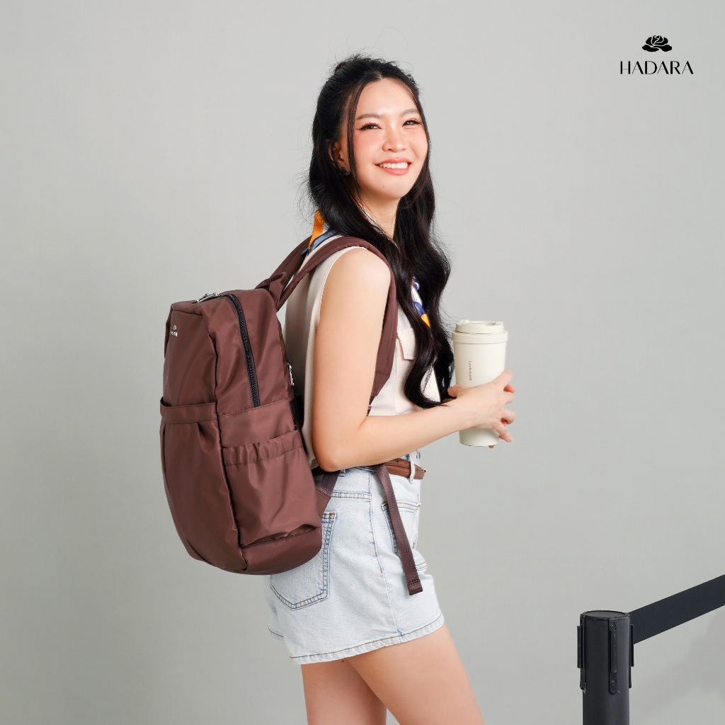 Hadara Moment Series No.30 กระเป๋าเป้ สามารถใส่ Notebook 15” ผ้า Deluxe Nylon กันน้ำ น้ำหนักเบา รูปที่ 3