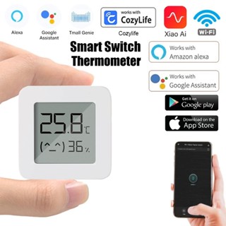 WiFi Tuya เซ็นเซอร์ความชื้นอุณหภูมิ Smart Life APP Control M…