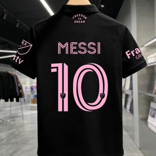 NEW Inter Miami CF ลิโอเมสซี่ เสื้อโปโลสำหรับผู้ใหญ่/Messi's number 10 jersey/Leo Messi Polo shirt/MLS football team