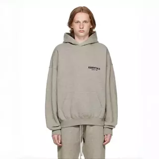 ส่วนลด 50 % Essentials SS22 Hoodie Fear of God เสื้อฮู้ด Logo กำมะหยี่ โอเวอร์ไซส์