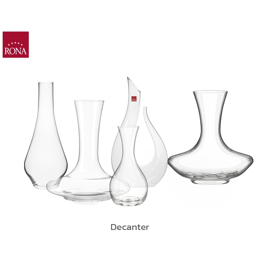 ที่พักไวน์ Rona Wine Decanter สำหรับงานปาร์ตี้และร้านอาหาร รวมหลายรุ่น เลือกซื้อได้ตามแบบ