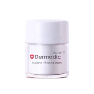เดิมมาดิก DERMADIC F50 เมลาสม่า ไวท์เทนนิ่ง ครีม 50 g. บำรุงผิวหน้าขาว ลด ฝ้า กระ รอยดำ สูตรสีฟ้า