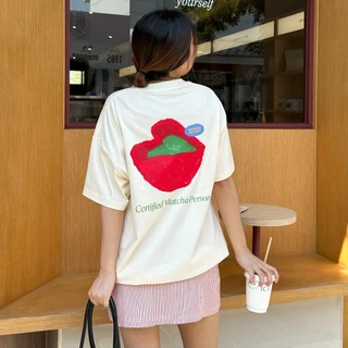 Kudsun's Oversized Tee - Certified Matcha Person เสื้อยืดโอเวอร์ไซส์
