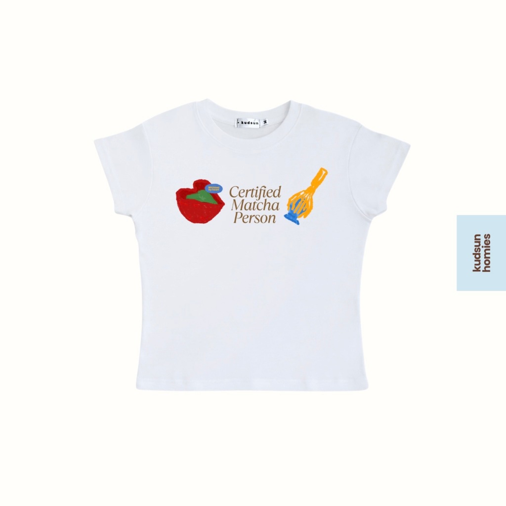 Kudsun's Baby Tee - Certified Matcha Person เสื้อยืดเบบี้ที