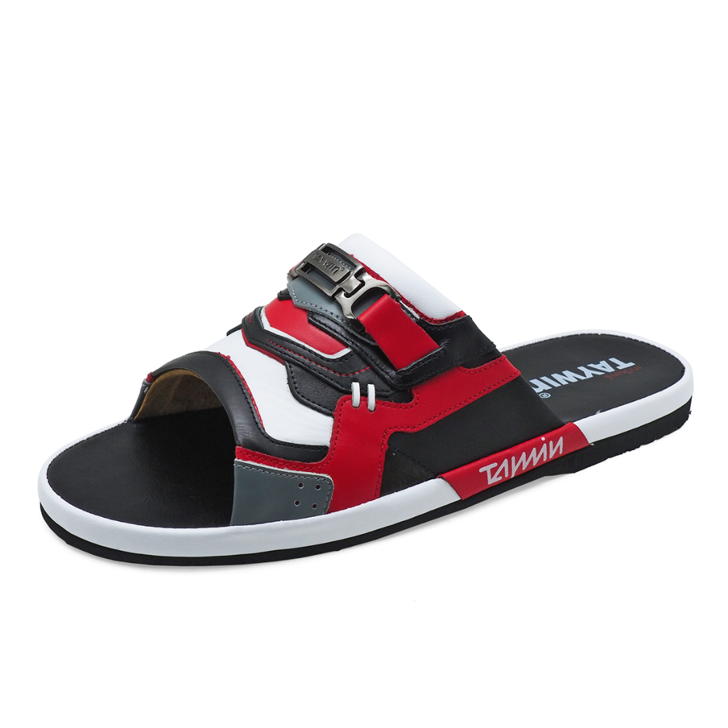 TAYWINแท้ เทวินทร์แท้ รองเท้าแตะ SKN-01 Size39-46 หนังนิ่มดำ-นิ่มขาว-นิ่มแดง-นิ่มเทา