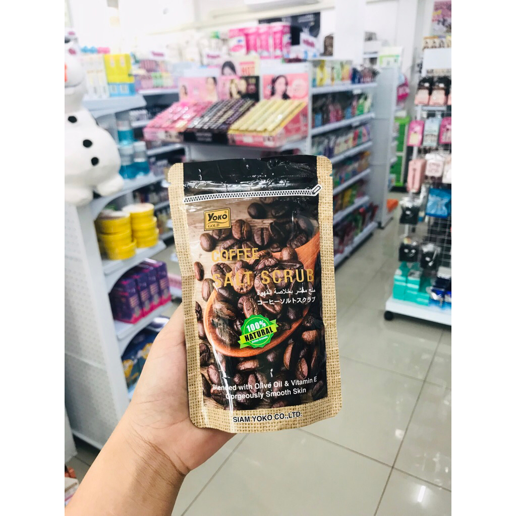 Yoko gold coffee salt scrub