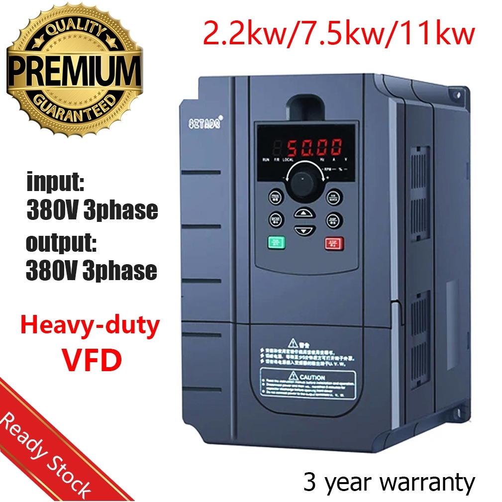 【Local】Three-phase 380V Heavy-duty Inverter Delta Frequency Converter TD500 2.2KW 7.5KW 11KW ไดรฟ์ความถี่ตัวแปร 3เฟส VFD