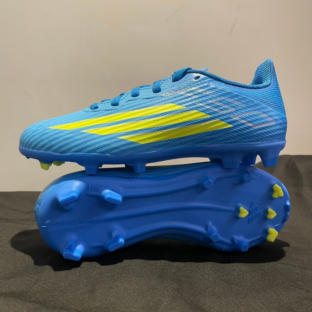 รองเท้าสตั้ดเด็ก ADIDAS F50 LEAGUE FG/MG J สีน้ำเงิน-เหลือง